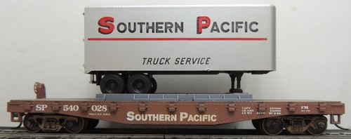 ATHEARN SOUTH PACIFIC 40' PLANA CON CARGA MAGNÉTICA DE FURGONETA DE 25' RTR KD'S CAR # 540028 | Condition: Used