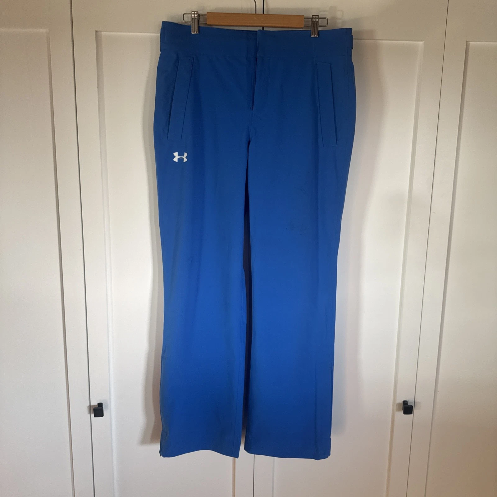 Under Armour Storm Pants Mens M Blue Stormproof Waterproof Rain Golf $130 NEW