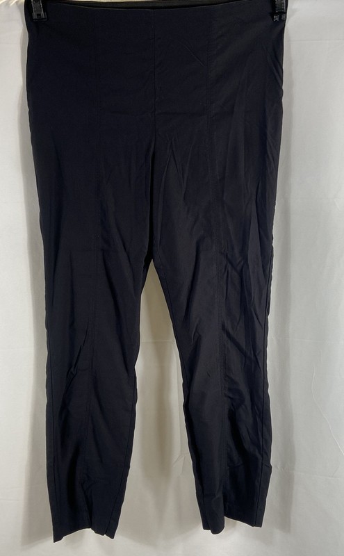 Simply Vera Vera Wang Women's Black Rayon Blend Stretch Tapered Pants Sz L