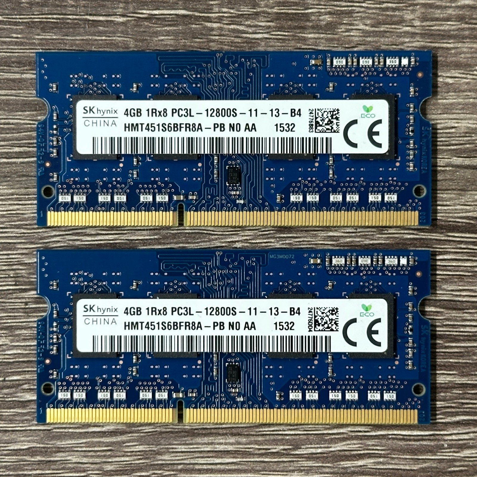 2x 4GB DDR3 1600 MHz / 1333 MHz PC3 SODIMM Laptop RAM Units - 8GB (Mixed Brand)