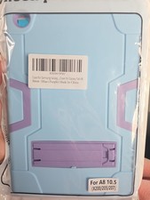 Samsung Galaxy Tab A8 Heavy Duty Tablet Case with 360  Rotating Kickstand Strap