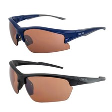 2 Golf Sport Sunglasses Epoch Blue/Gray w Amber Lens  Epoch Black w Amber Lens