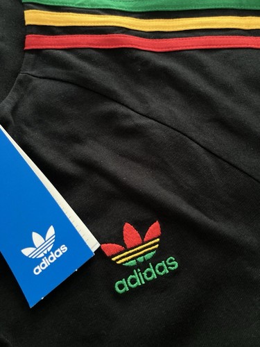 Adidas Originales Para Hombre Clásicos 3 Rayas Camiseta Rasta Talla S, M, L, XL, XXL - Imagen 4 de 13