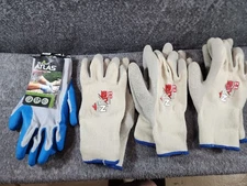 3 Pair NXG Insulated Medium Coated Palm 1 Pair XL Atlas Wet and Dry Grip Gloves