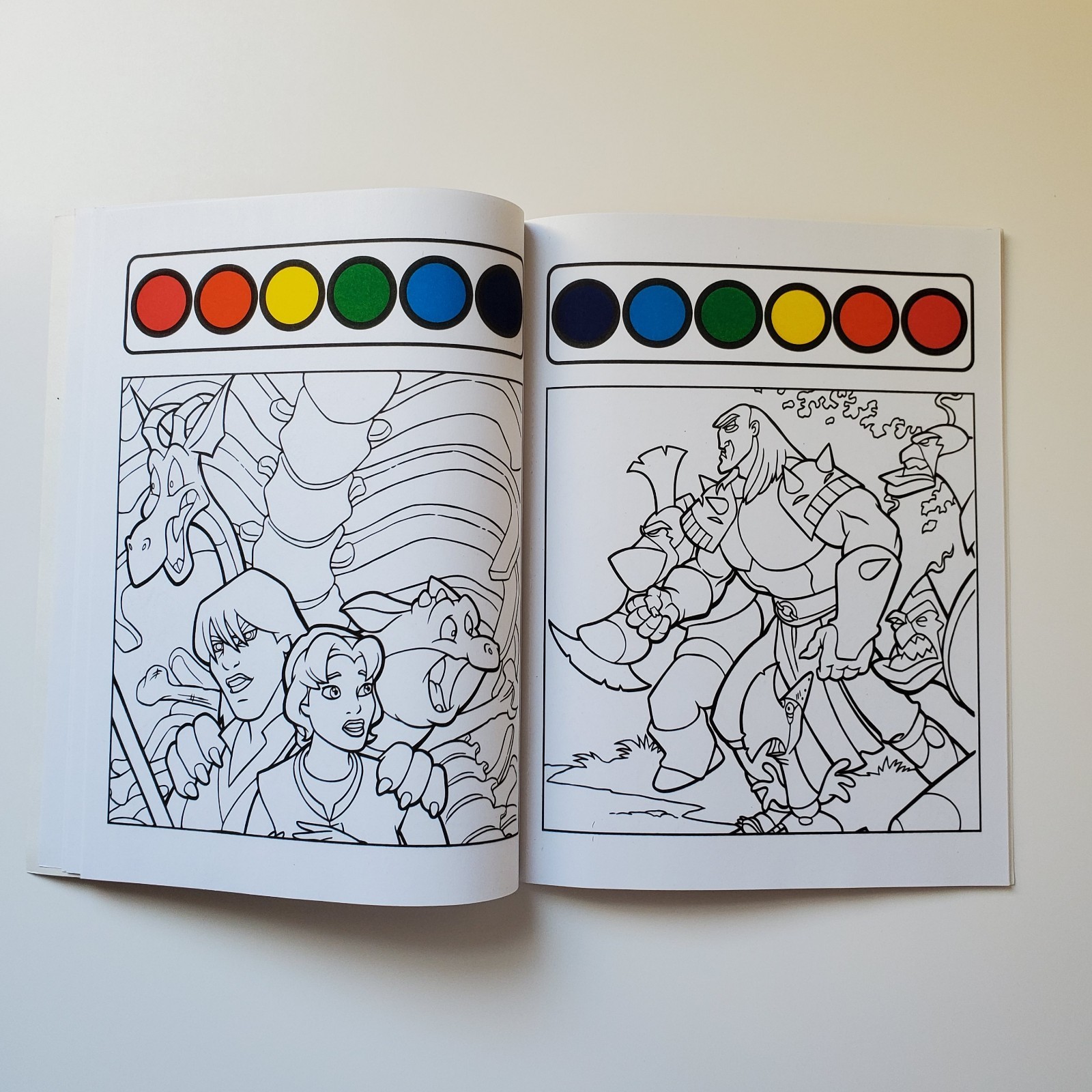 Quest For Camelot Paint With Water Book  Villains And Heroes 1998 90's Cut-Outs