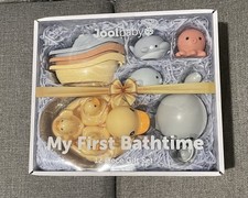 My First Bathtime Gift Set - 12-Piece Bath Toys with Storage Bag by Jool Baby