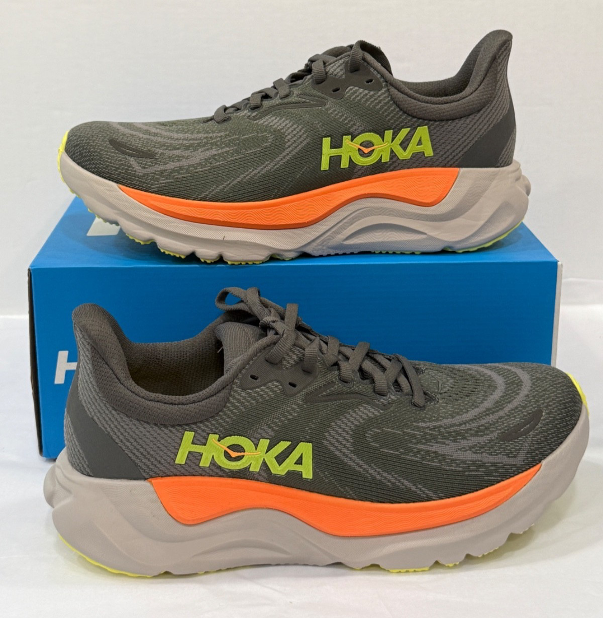 Hoka One One Arahi 8 Men’s 1168690 AHLT Running Asphalt Gray Orange