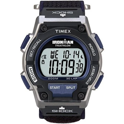 Timex Iron Man 30 T5K198SU Shock-Resistant Uhr Schwarz/Dunkelblau - Bild 1 von 2