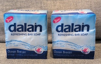 Dalan Refreshing Soap Ocean Breeze 6 Bars x 3.17oz Each New Sealed