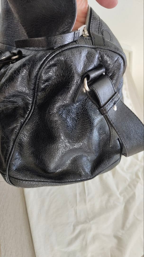 BALENCIAGA The First Leather Shoulder Bag image 8