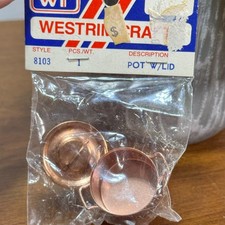 Vintage Dollhouse Miniature 1:12 Scale Copper Pot With Lid Tall New old Stock