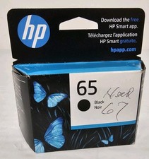 Genuine HP 65 Black Ink Cartridge   New Factory Sealed Exp February 2026