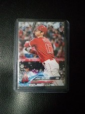 SHOHEI OHTANI ROOKIE CARD 2018 Topps Holiday Baseball RARE $$ METALLIC SNOWFLAKE