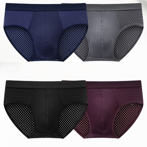 Stylish Everyday Wear Thin Ice Silk Mens Underwear Briefs Designed for Comfort - Picture 7 of 17