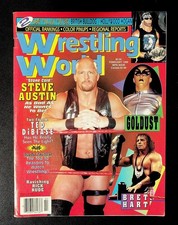 Wrestling World February 1998 Steve Austin Goldust Bret Hart Magazine Posters