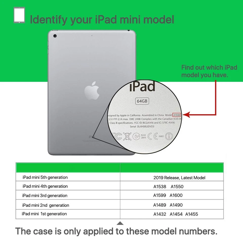 Funda para iPad Mini 1/2/3/4/5 7,9 pulgadas, mango ligero a prueba de golpes Kicksta... Foto 2 de 4