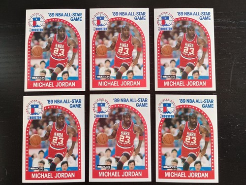 1989-90 Hoops Michael Jordan All-Star Game Lot Six (6) Cards - Chicago Bulls