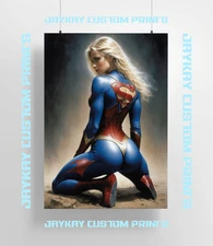 Supergirl Kara Danver DC Comic Justice League Poster Print - No Frame
