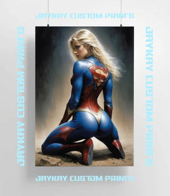 Supergirl Kara Danver DC Comic Justice League Poster Print - No Frame
