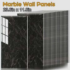 20/40pcs Self-Adhesive Marble Pattern Tiles Sticker Suitable for Living Rooms
