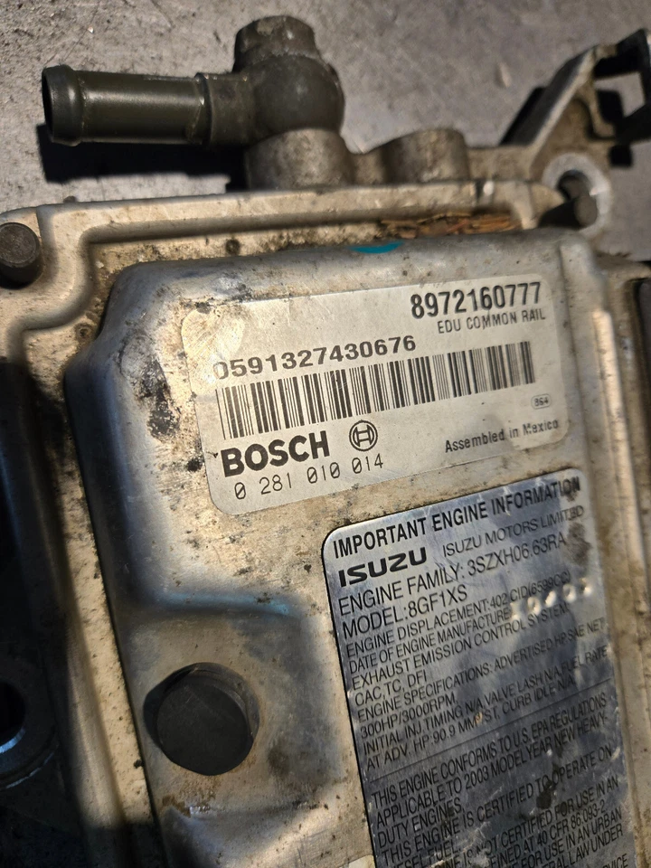 CORE 01-04 DURAMAX 6.6 雪佛兰 SILVERADO GMC SIERRA 2500 3500 FICM 8972160777 — 第 2/4 张图片