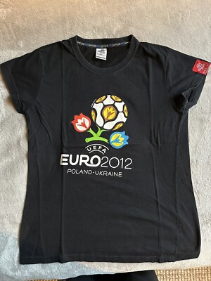 UEFA Euro 2012 Poland-Ukraine S Black T-Shirt | eBay
