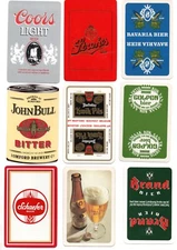brewery beer  vintage swap cards playing card singles
