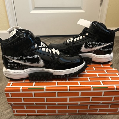 Size 7 - Nike Off-White x Air Force 1 SP Leather Mid Sheed