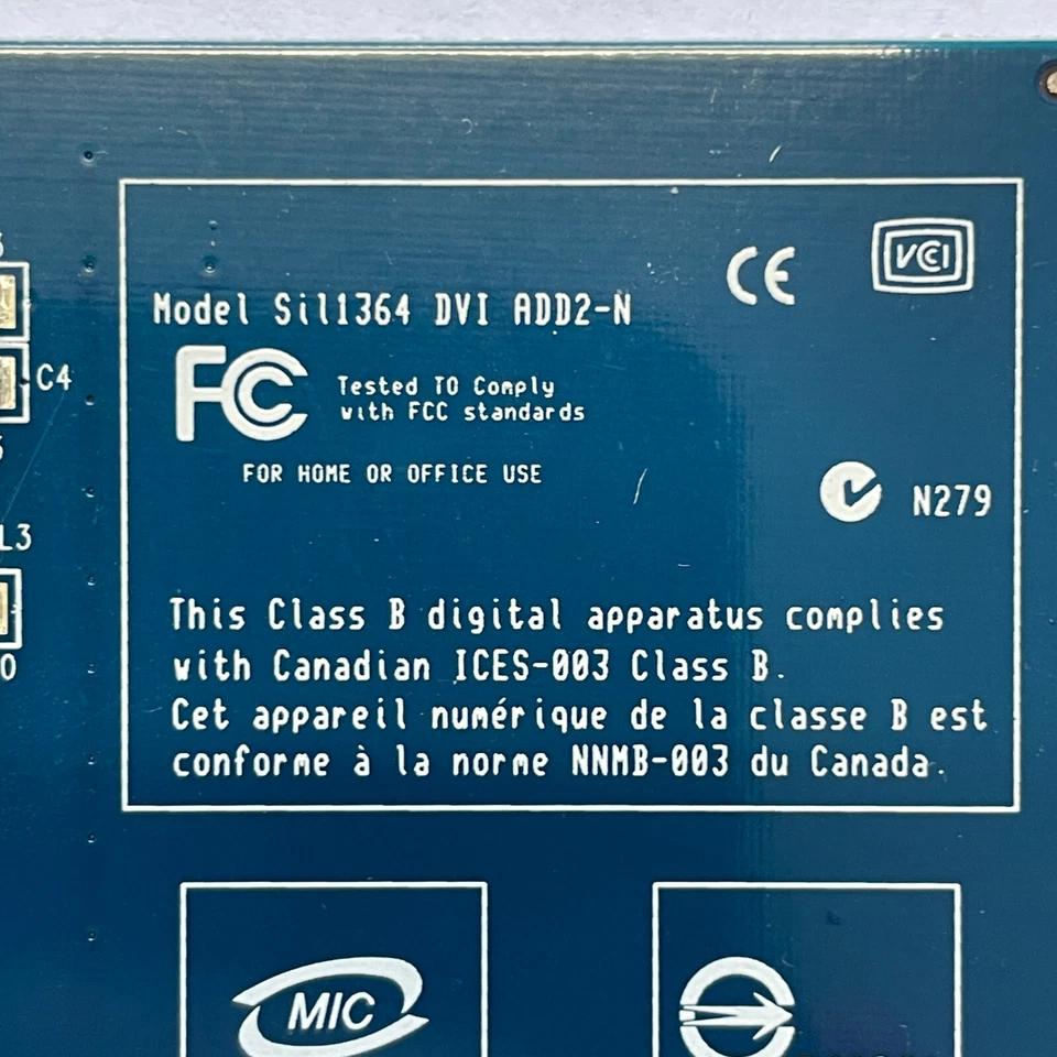 Silicon Image DVI Graphics Add-on Card PCIe x16 Sil1364 ADD2-N HP 398333-001 - Image 3 of 4