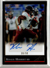 2021 Leaf Ultimate Draft '92 Leaf Black Gold #KH2 Khalil Herbert Auto /50