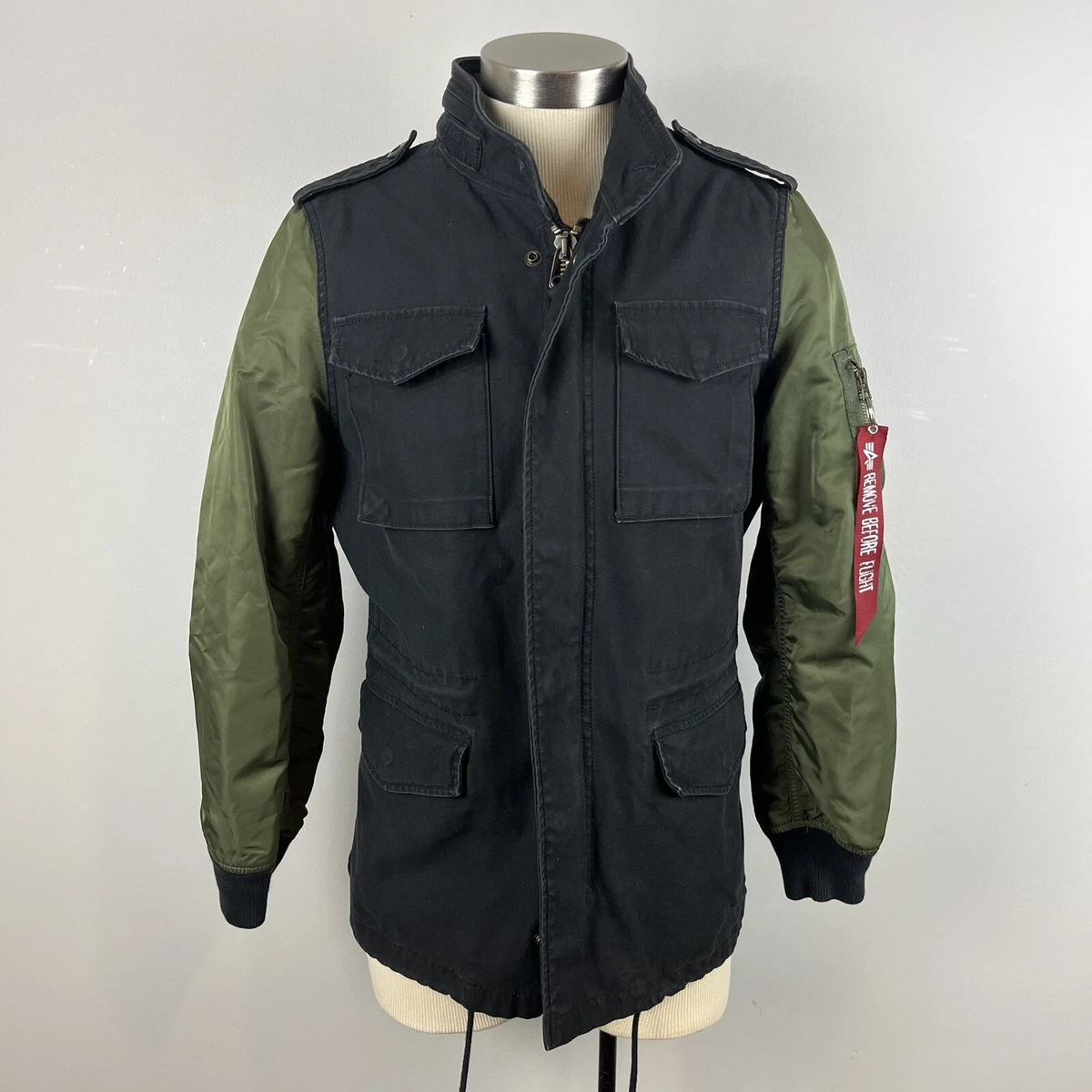 Alpha industries hotsell m65 black