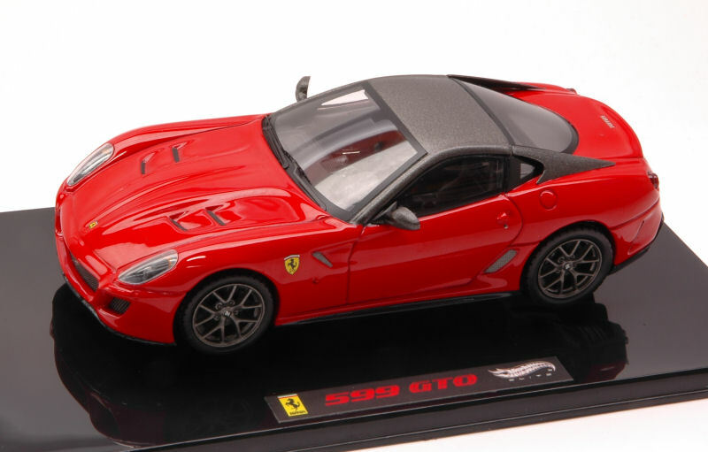 ミニカー Hot Wheels Ferrari 599 GTO 1:43 Ferrari 599 Gto Red Elite Collection 1:43 Model T6267 HOT WHEELS