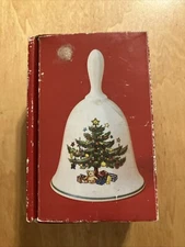 NIKKO PORCELAIN CHRISTMAS DINNER BELL - 5 inches