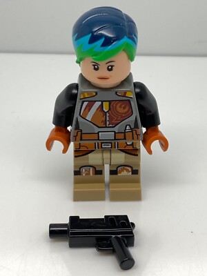 Lego Star Wars: Sabine Wren - Bright Green and Dark Blue Hair 75150