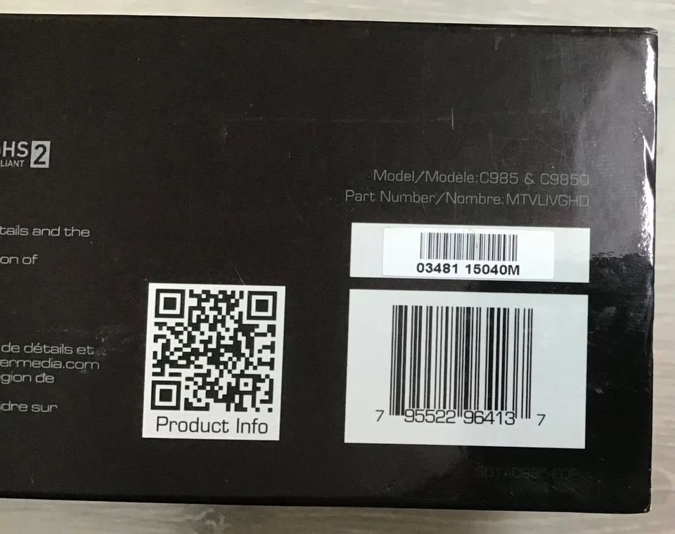 AverMedia  C985 & C985Q Recentral Live Gamer HD & Hot Button - PRE OWNED - Image 3 of 4