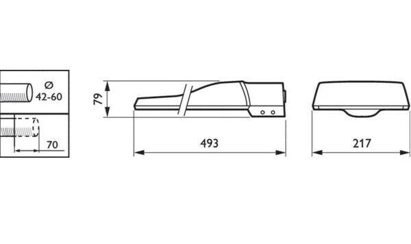 Philips Illuminazione stradale LED Coreline BRP102 Grigio 56.5W 7500lm IP65 - Immagine 2 di 2