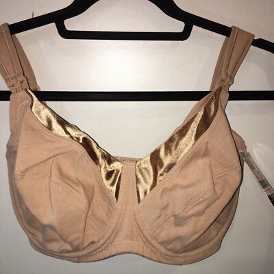 La Leche League MATERNITY Nursing Bra, Taupe, Size 42DDD/F W/WIRE 4111X b116