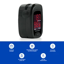 Finger Pulse Oximeter Blood Oxygen SpO2 Monitor PR Measure Blood Oxy Saturation