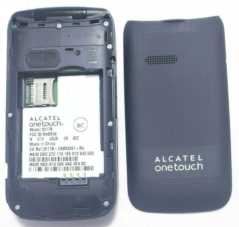 Alcatel One Touch 2017B Flip Sprint Cellular Phone Retro Big Letters Seniors  - Image 2 of 2