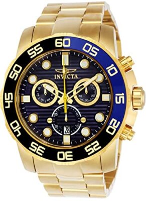 Invicta Men's 21555 18k Gold Ion-Plated Stainless Steel Chronograp