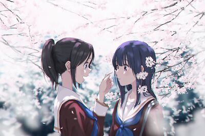 Anime girls liz to aoi tori yoroizuka mizore kasaki Playmat Gaming Mat Desk