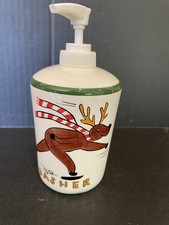 Soap Dispenser Christmas Dasher Reindeer 6  Pump Style Ceramic