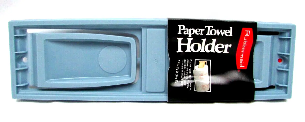 Vintage Rubbermaid Paper Towel Holder Slate Blue No. 2361 NOS 1988 12¾ x  3¾