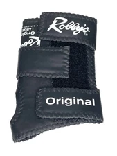 NOS - Robby's Original Bowling Wrist Brace - Black Leather (Sizes: S, M, L)