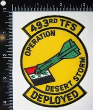 USAF 493rd Tactical Fighter Squadron Operation Desert Storm Deployed Patch