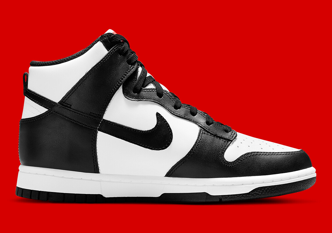 Nike Dunk High Panda Women 9 Men 7.5 DD1869-103 Black White Red