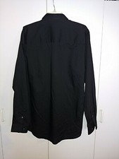 VAN HEUSEN MEN'S LS BLACK EASY CARE DRESS SHIRT-NWT 70-LT 16/16.5 -GREAT-SOFT