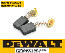 Geniune DeWalt Carbon Brushes for DW745 Type 1/3/4 DWE7491 Type 1/2 Table Saws