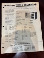 ORIG. SHARP C2030 C-2030 TV Repair Service Manual ORIGINAL