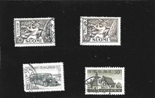 Finland 1946-1952 Selection of 4 Used